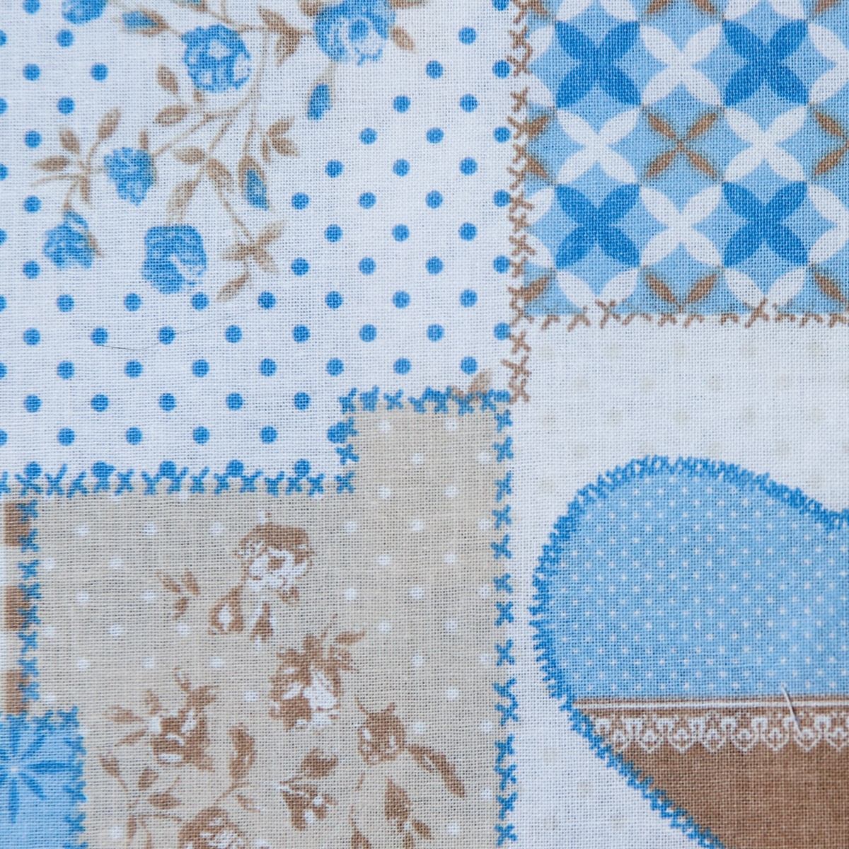 Finto Patchwork Celeste